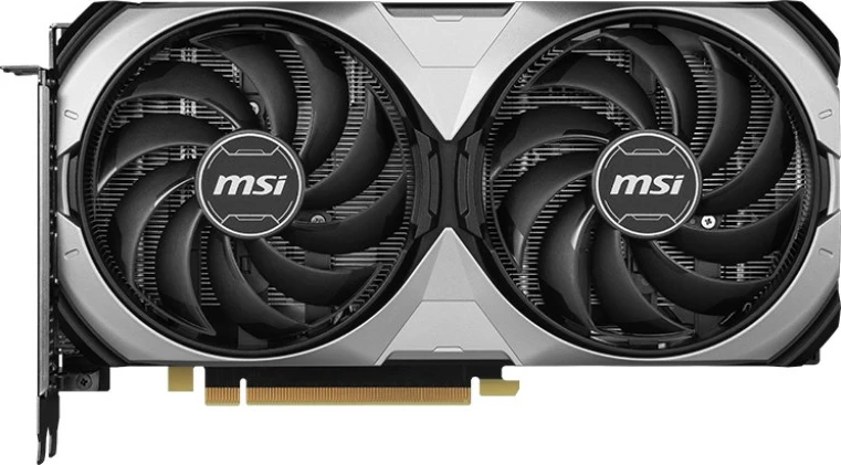 Kartelë grafike MSI GeForce RTX 4070 VENTUS 2X E 12G OC, 12 GB, GDDR6X, PCI Express 4.0, e zezë, argjend