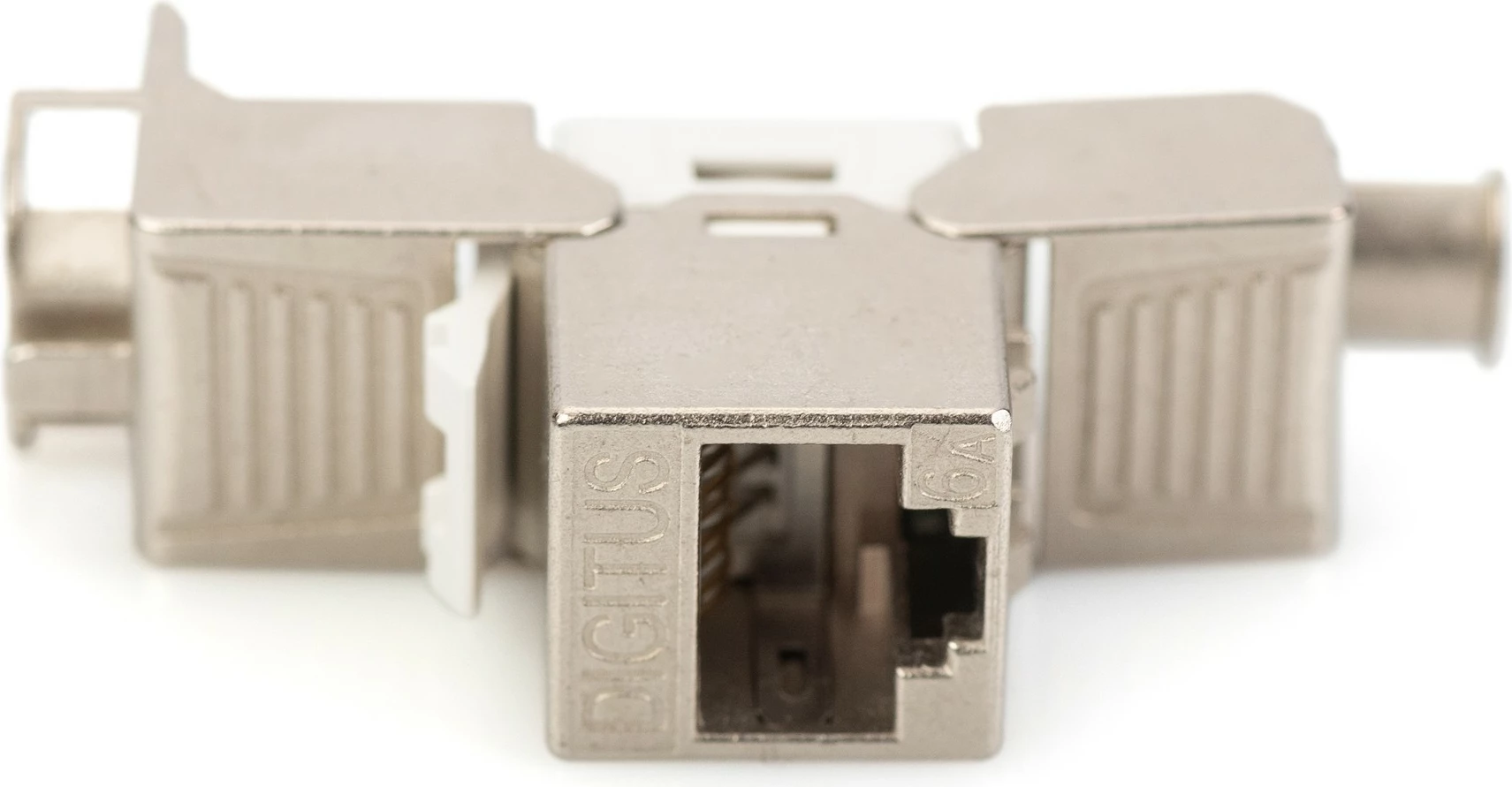 Keystone Jack Digitus Cat6a RJ45, i mbrojtur, metalik