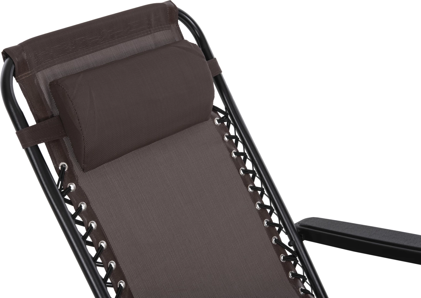 Karrige relaksuese COMPANION, tekstilene kafe, metal i zi, FH5095.13, 67x145x110cm