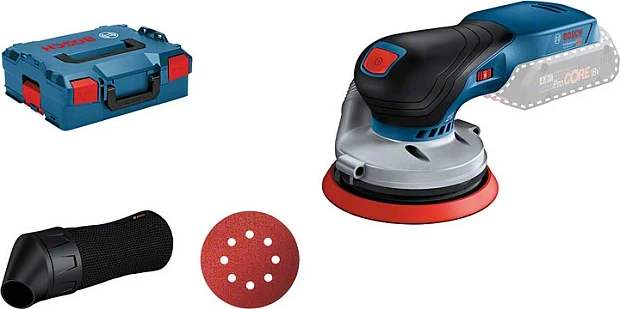 Lëmues orbital Bosch GEX 18V-125, pa kabllo, 18V, i zi/kaltër/gri