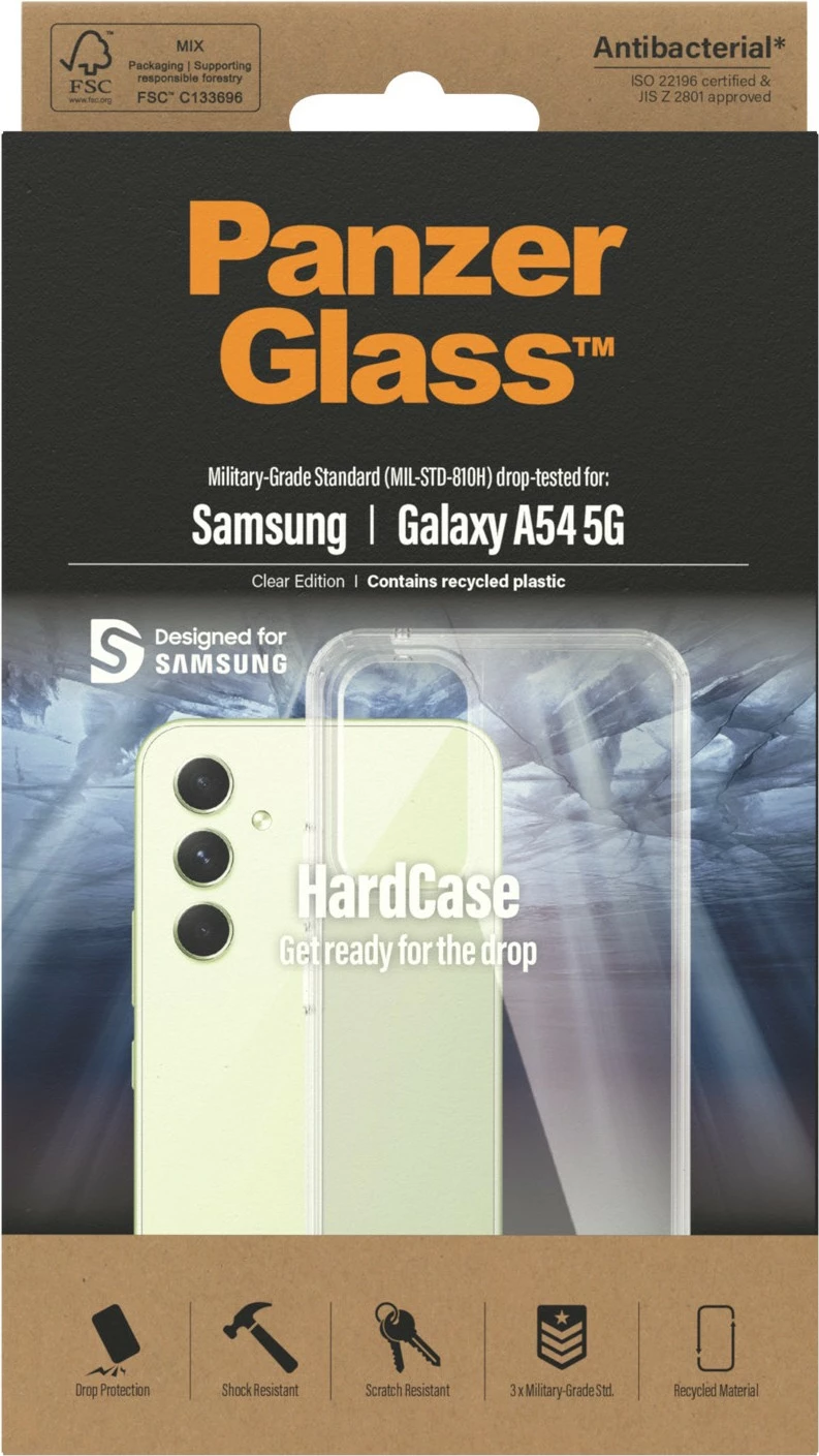 Mbështjellës PanzerGlass për Samsung Galaxy A54 5G, transparent