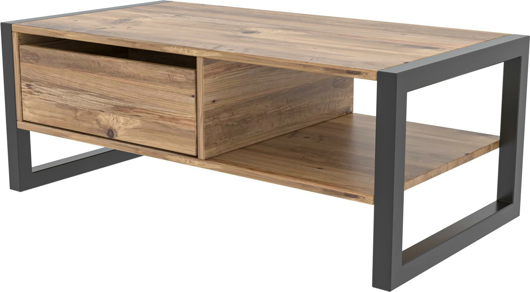 Tavolinë kafeje Skye Decor, Haldizen, ngjyrë Atlantic Pine dhe e zezë