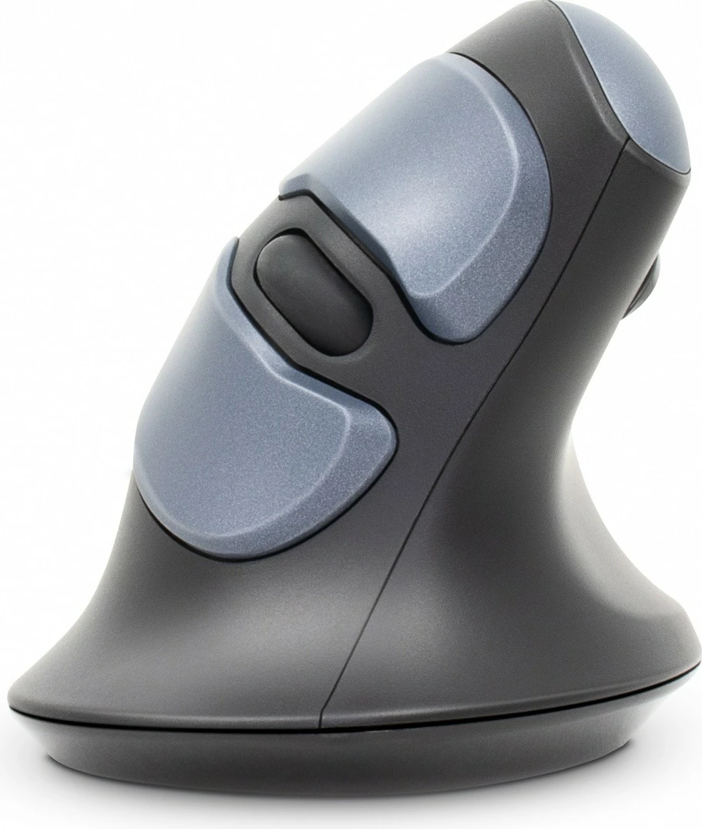 Maus ergonomik vertikal YENKEE ErgoSnug YMS 5030 ERGO, pa kabllo, USB A/USB C, i zi/gri