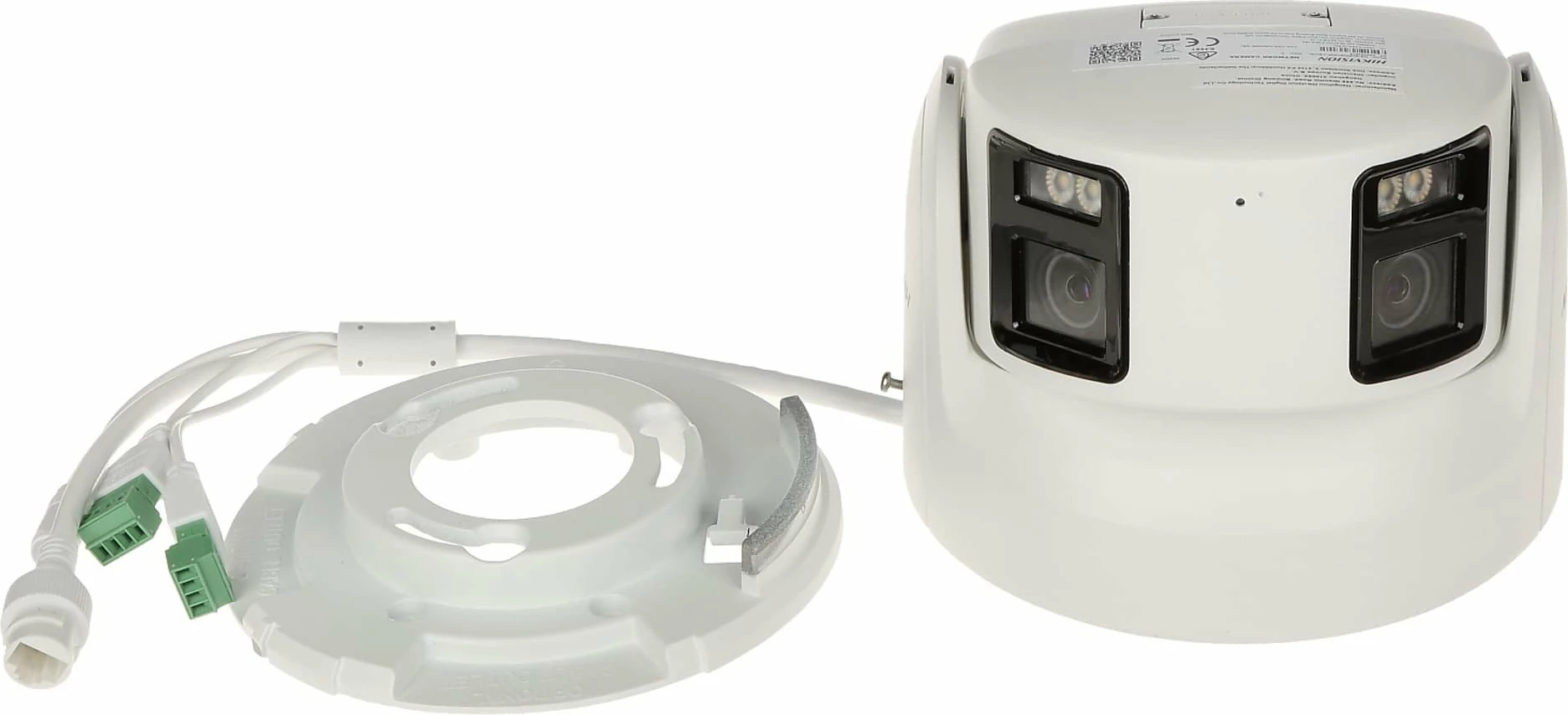 Kamerë IP Hikvision DS-2CD2387G2P-LSU/SL ColorVu 7.4MP panoramike 2x4mm PoE, e bardhë