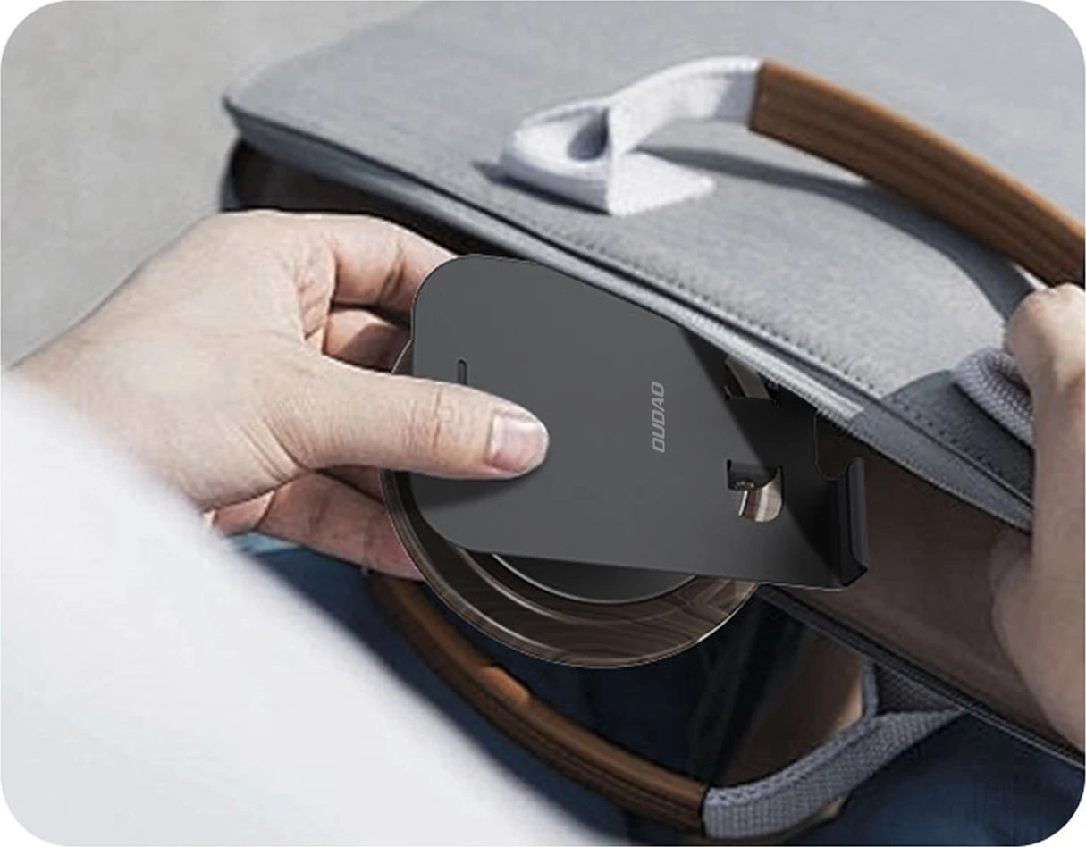 Mbajtës telefoni Dudao F17M, metal, 360°, Gri