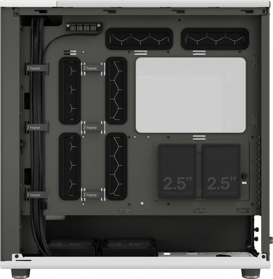 Kasë Fractal Design North XL Chalk White TG Clear, Midi Tower, e bardhë