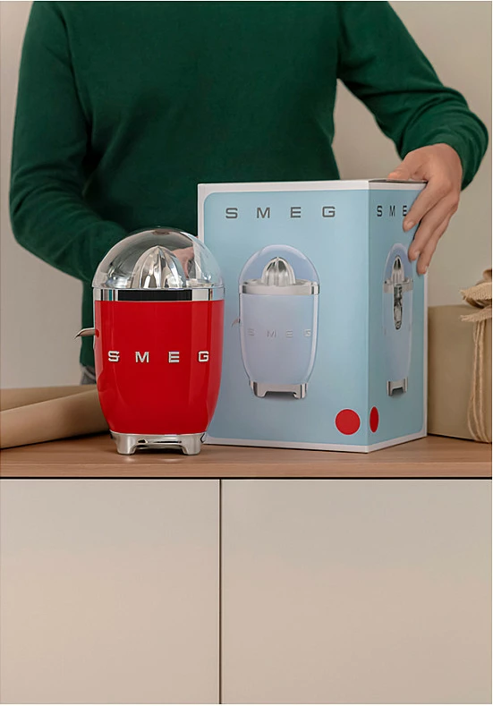 Shtrydhëse agrumesh SMEG CJF11RDEU, 70W, e kuqe