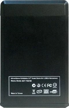 Kuti eksternale për HDD 2.5" SilverStone Treasure TS01B (SST-TS01B) USB 2.0/SATA III, e zezë, me RFID, set me 2 tag + këllëf lëkure
