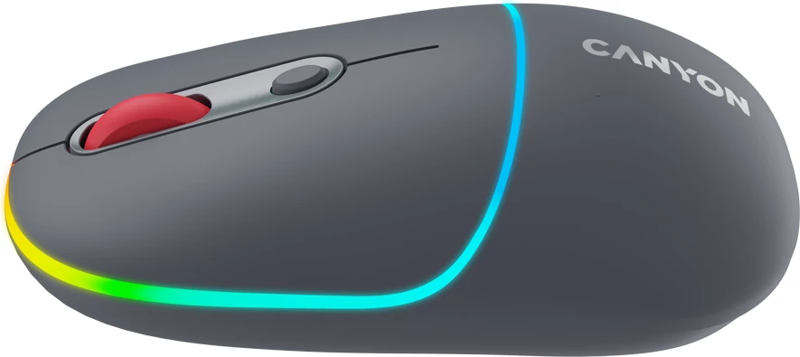 Maus CANYON MW-22 2në1 Bluetooth/2.4GHz, DPI 800-1600, RGB, me rimbushje, gri e errët