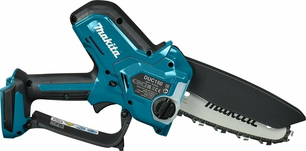 Sharrë zinxhiri degësh Makita DUC150Z01 18V 15 cm, blu/zi, pa bateri/pa karikues