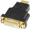 Adapter HDMI në DVI Gembird Cablexpert A-HDMI-DVI-3, me vida, i zi