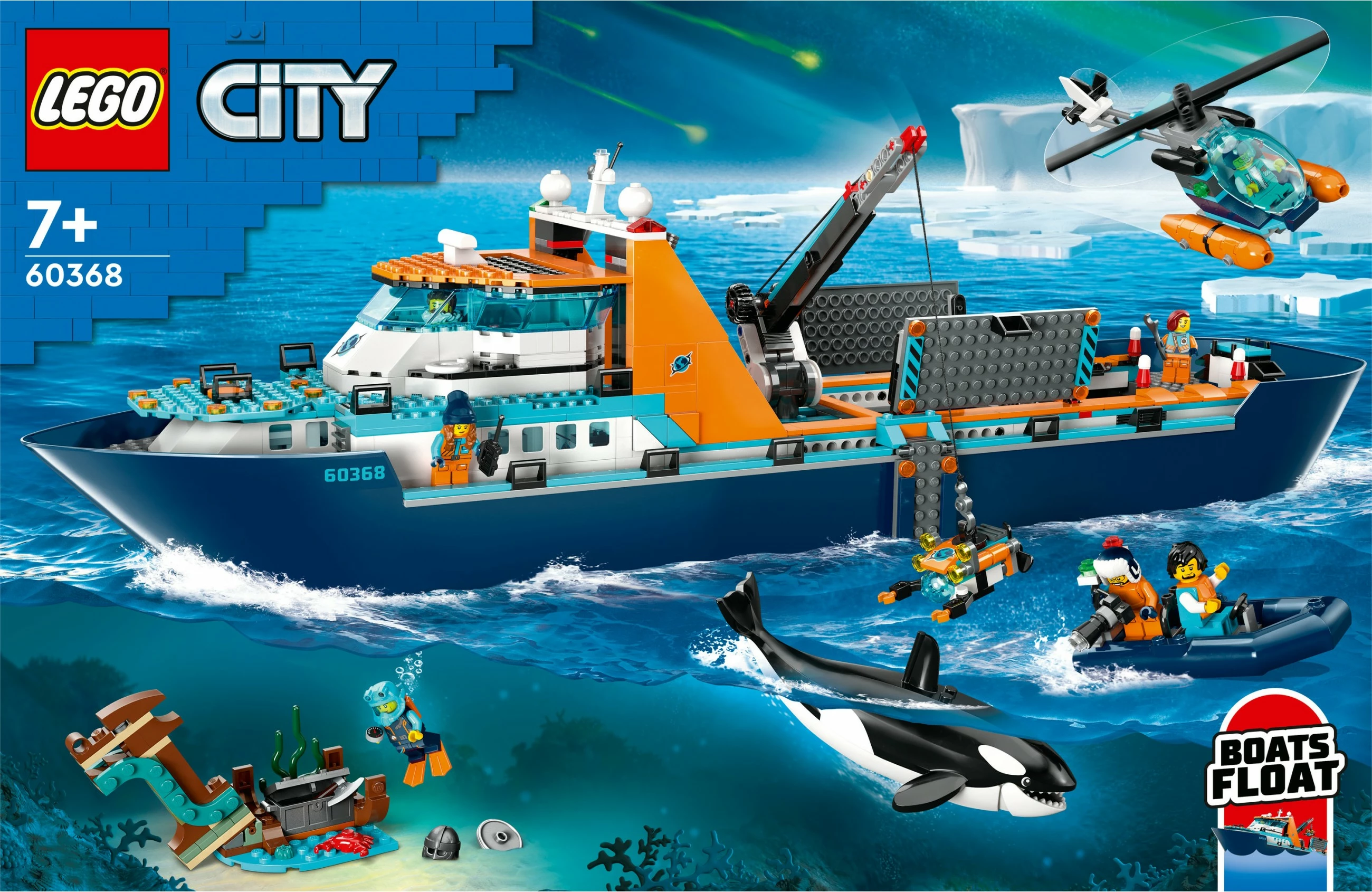 Set ndërtimi LEGO Arctic Explorer Ship, 815 pjesë, plastikë, shumëngjyrësh