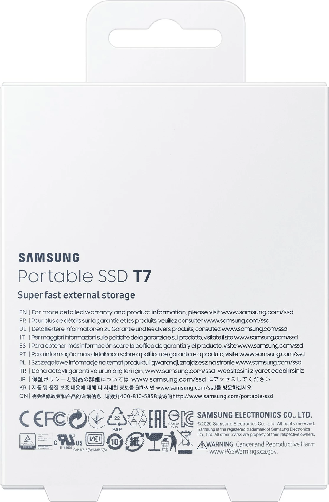 SSD portabël Samsung T7, 2 TB, USB Type-C, 3.2 Gen 2, Gri