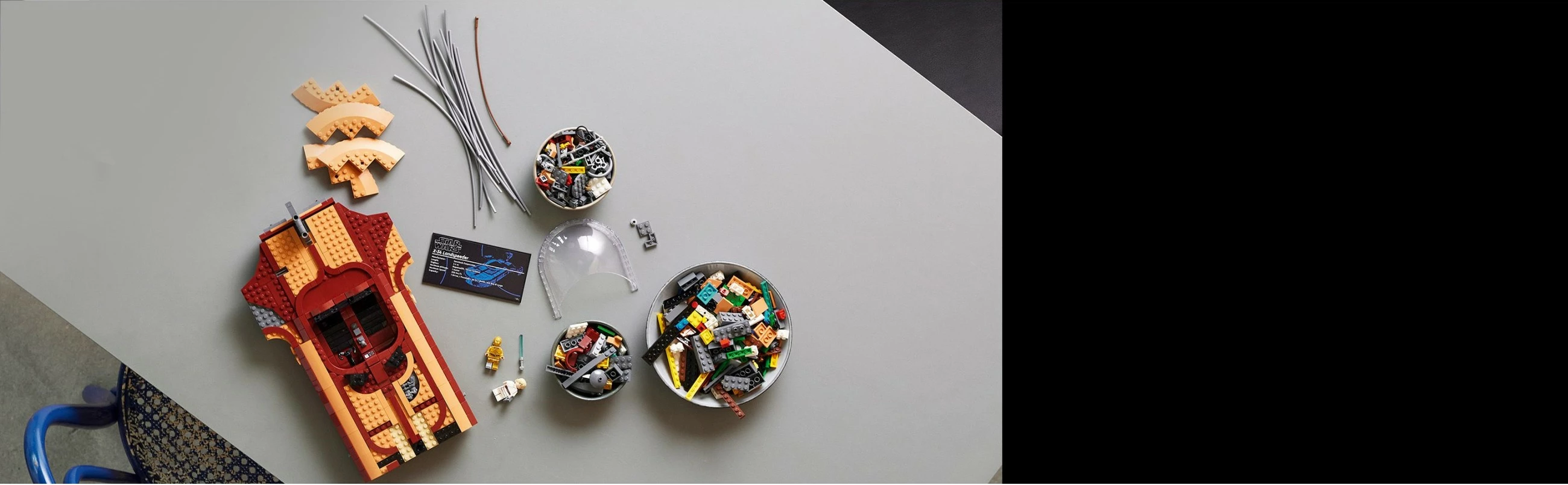 Set LEGO Star Wars Luke Skywalker’s Landspeeder, 1890 pjesë, Multingjyrësh