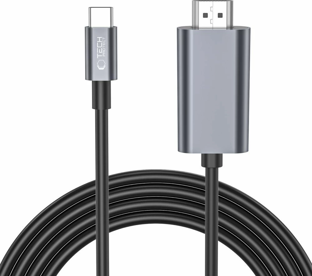 Kabllo Tech-Protect UltraBoost USB-C në HDMI 4K 60Hz, 2m, e zezë