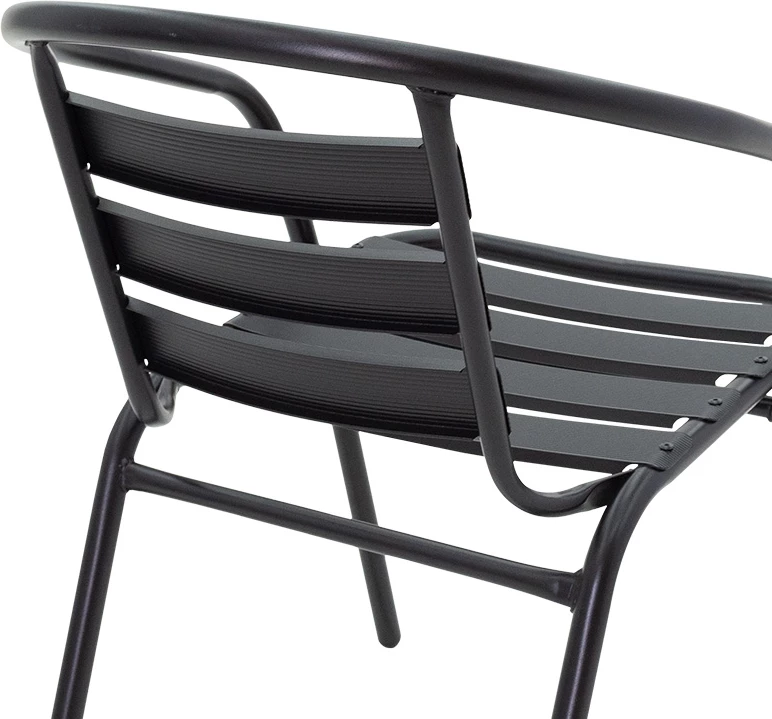 Karrige për kopsht Tade, 54x62x74 cm, e zezë