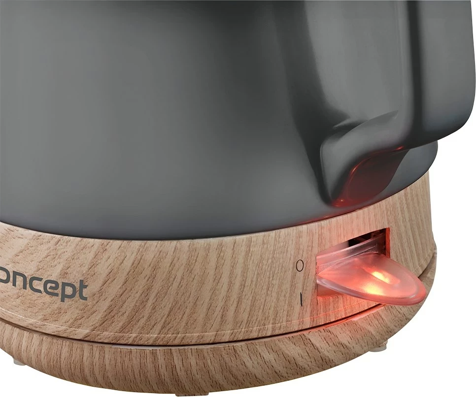 Ibrik elektrik Concept RK0062, 1L, 1200W, Antracit, Dru