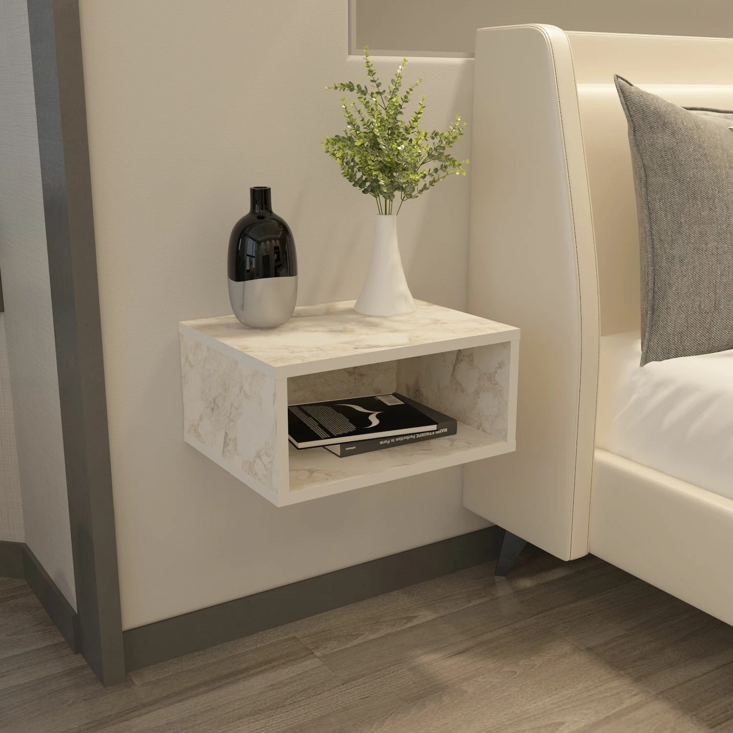 Komodinë nate Skye Decor, ngjyra Ephesus, Dora