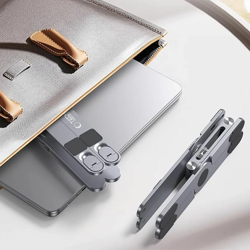 Mbajtës universal për laptop Tech-Protect ULS200, deri 16", alumini, Gri