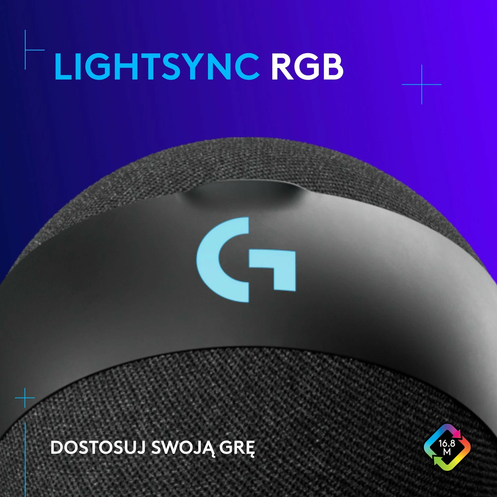 Mikrofon Logitech G Yeti Orb 988-000551, USB-C, kardioid, RGB LIGHTSYNC, i zi