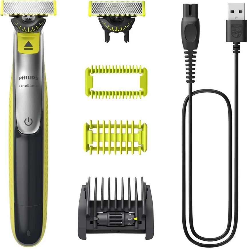 Makinë rroje Philips OneBlade 360 QP2834/23, për fytyrë dhe trup, Jeshile