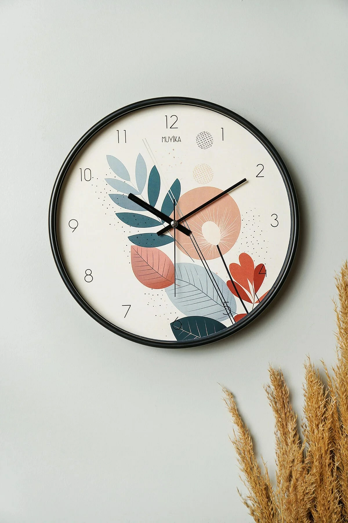 Orë muri dekorative Wallity, Inzyprk, shumëngjyrëshe, 30cm