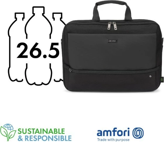 Kasë laptopi DICOTA Slim Case FIVE D32172-RPET, 12-14 inç, e zezë