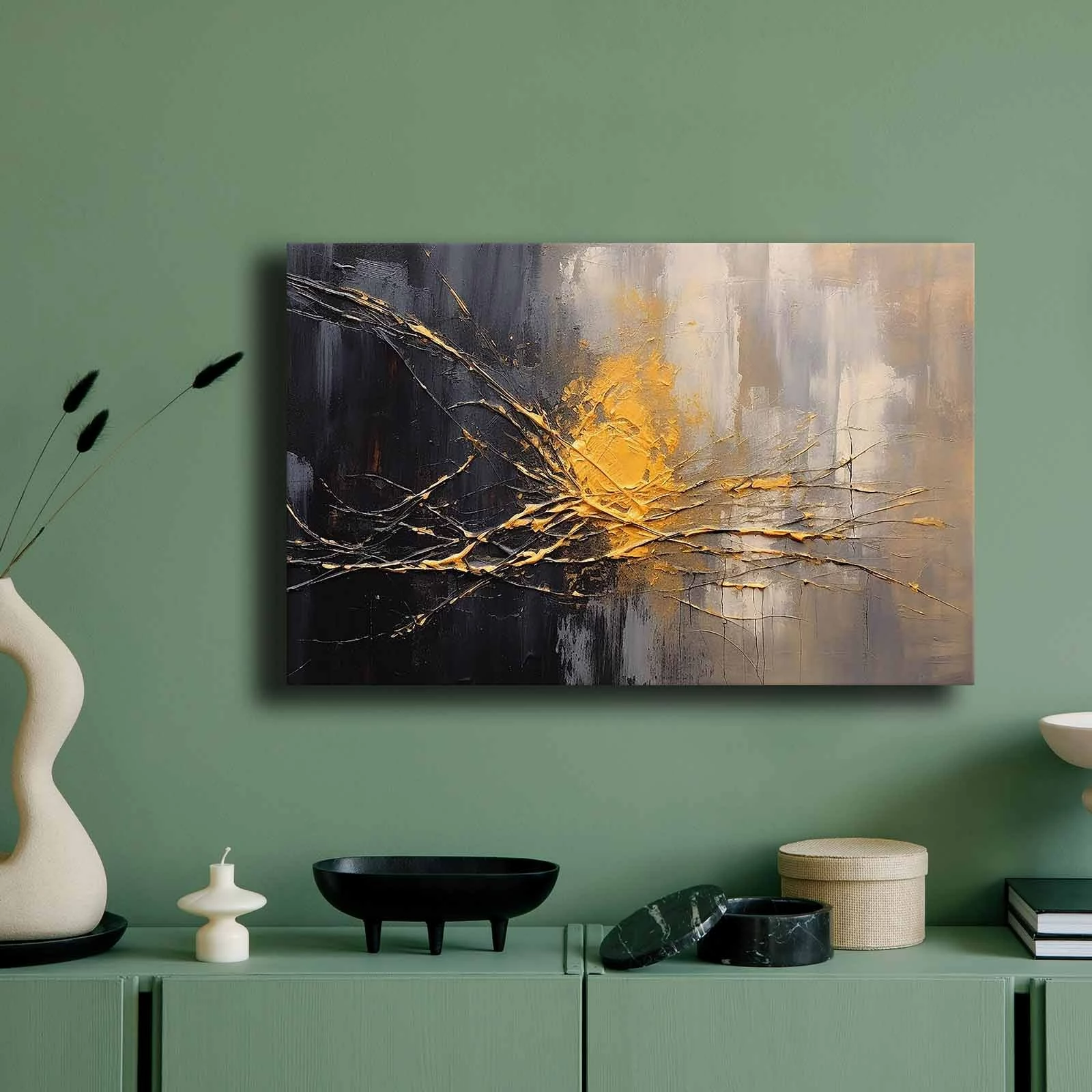 Pikturë dekorative në kanavacë, shumëngjyrëshe, 45x70cm, 4570GSC-008