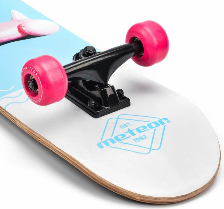 Skateboard Meteor, uniseks, Flamingo