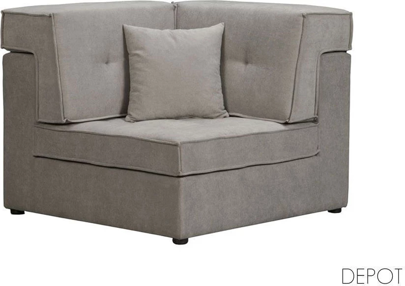 Kënd divani Mexico, ngjyrë gri Wind 90, 101x101x83cm