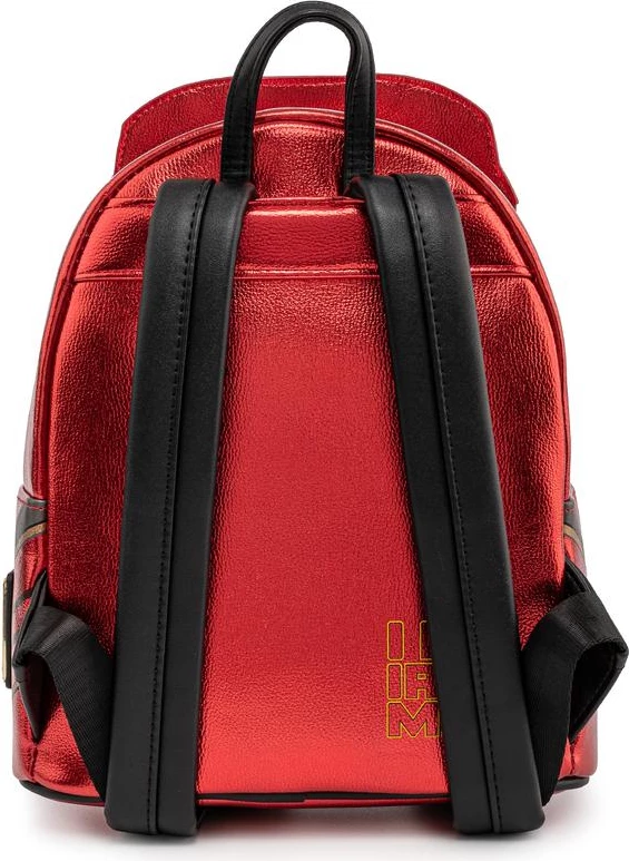 Shpinore mini Loungefly Marvel Iron Man Light-Up, lëkurë vegane, kuqe/ari