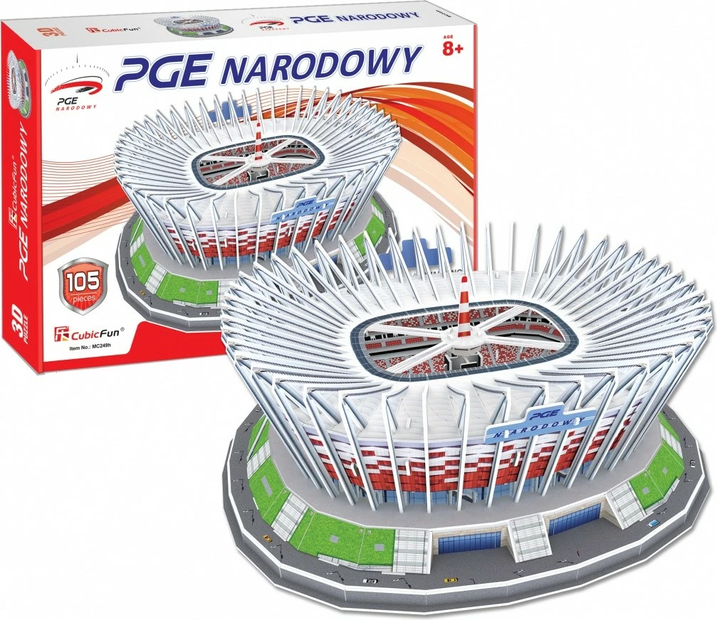 Puzzle 3D Cubic Fun PGE Narodowy Stadium, 105 pjesë