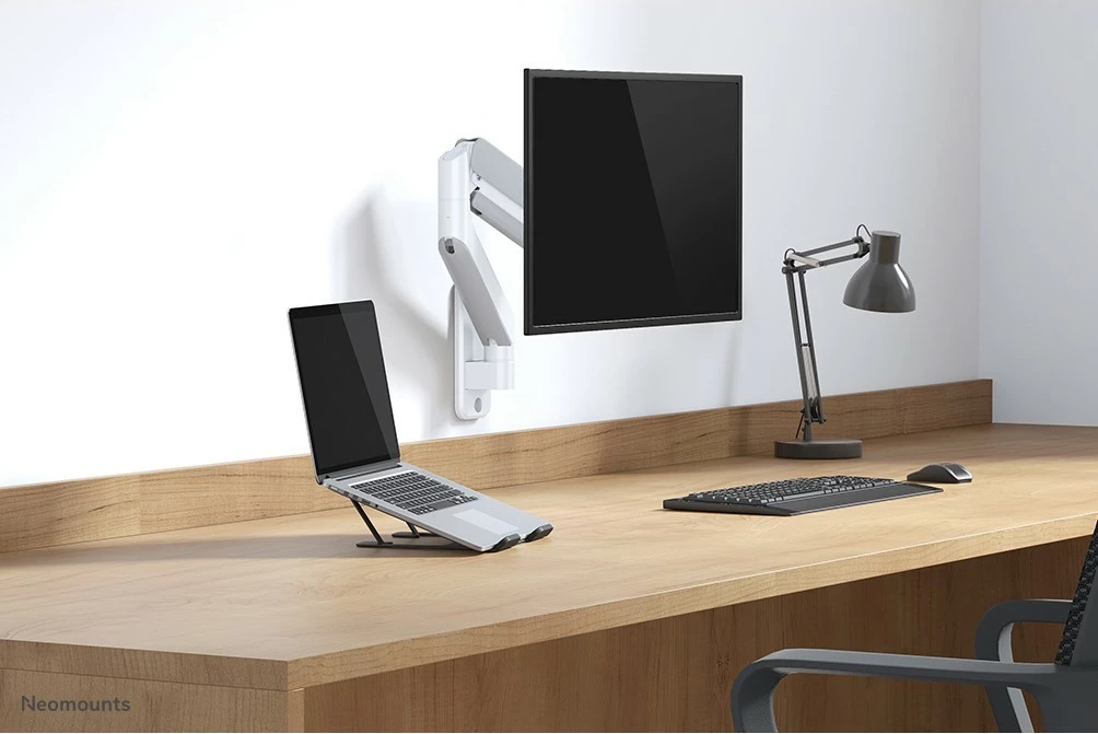 Adapter muri për krah monitori Neomounts AWL75-450WH, alumin, i bardhë