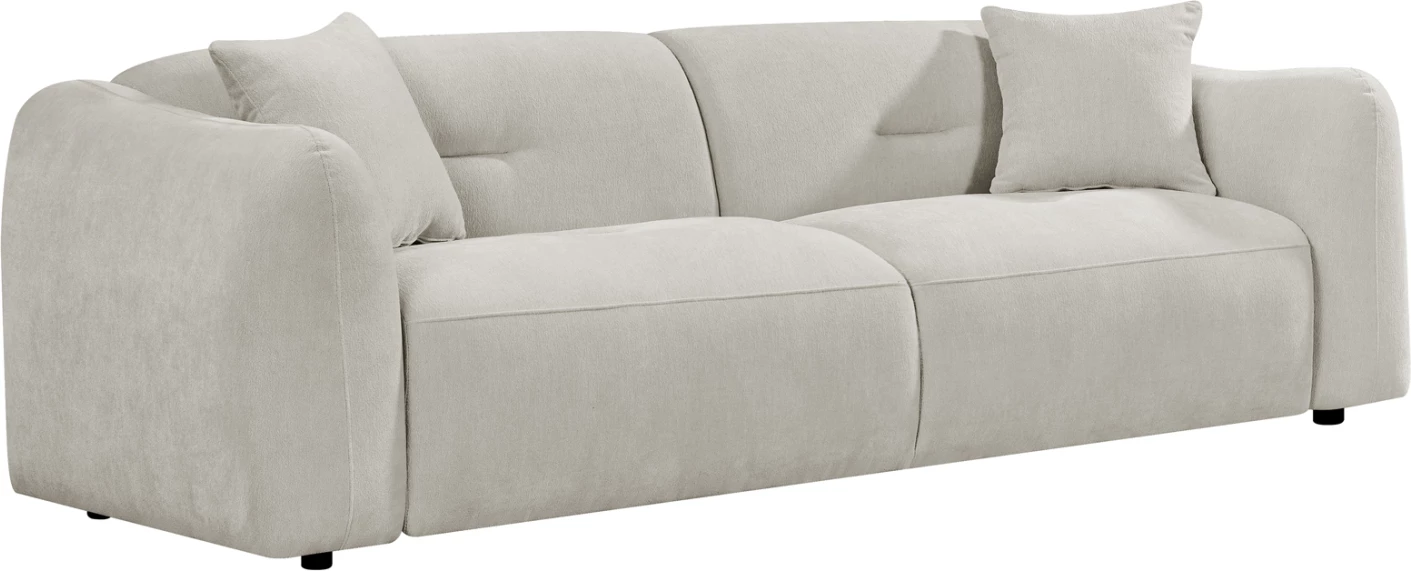 Divan treshe JUNOA, material ecru, 228x89x74cm