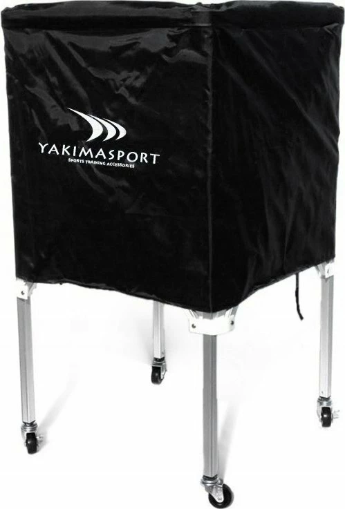 Troli shportë për topa YakimaSport 100460, kapacitet 20-24 topa nr.4-5, i palosshëm, i zi