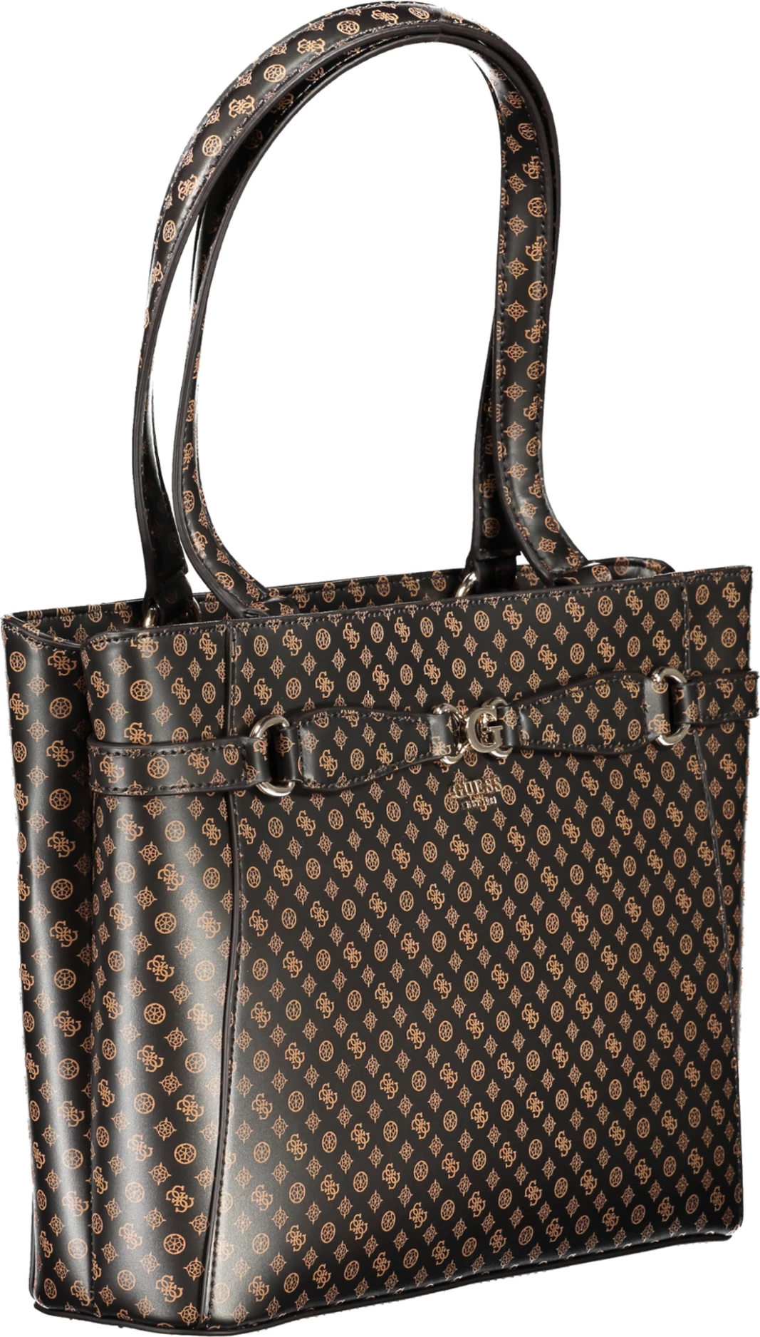 Çantë GUESS JEANS Arlena për femra, kafe