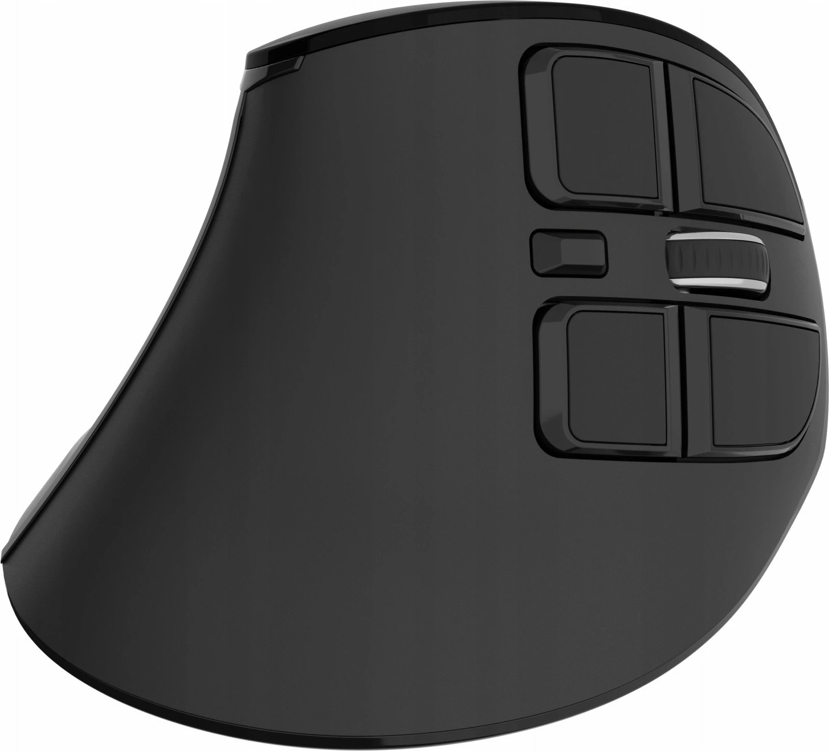 Maus vertikal Natec Euphonie Pro NMY-2291, pa kabllo, Bluetooth 5.0/2.4GHz, 4000 DPI, i heshtur, i programueshëm, i zi