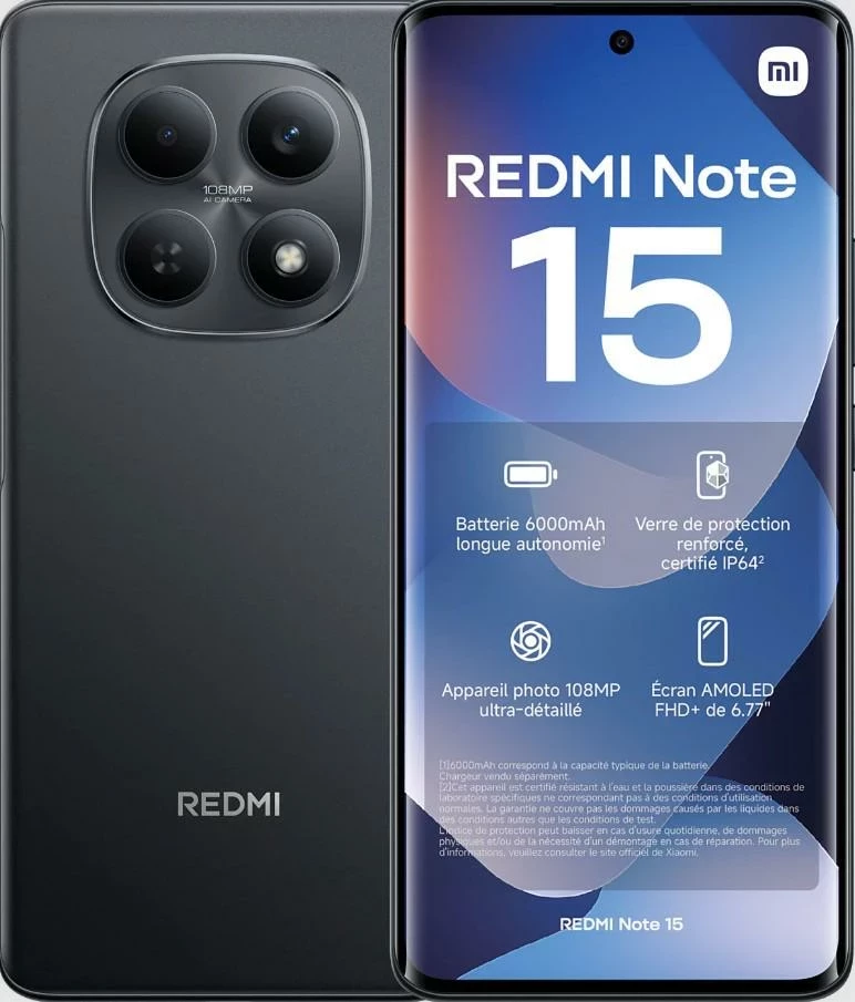 Celular Xiaomi Redmi Note 15 6+128GB NFC i zi