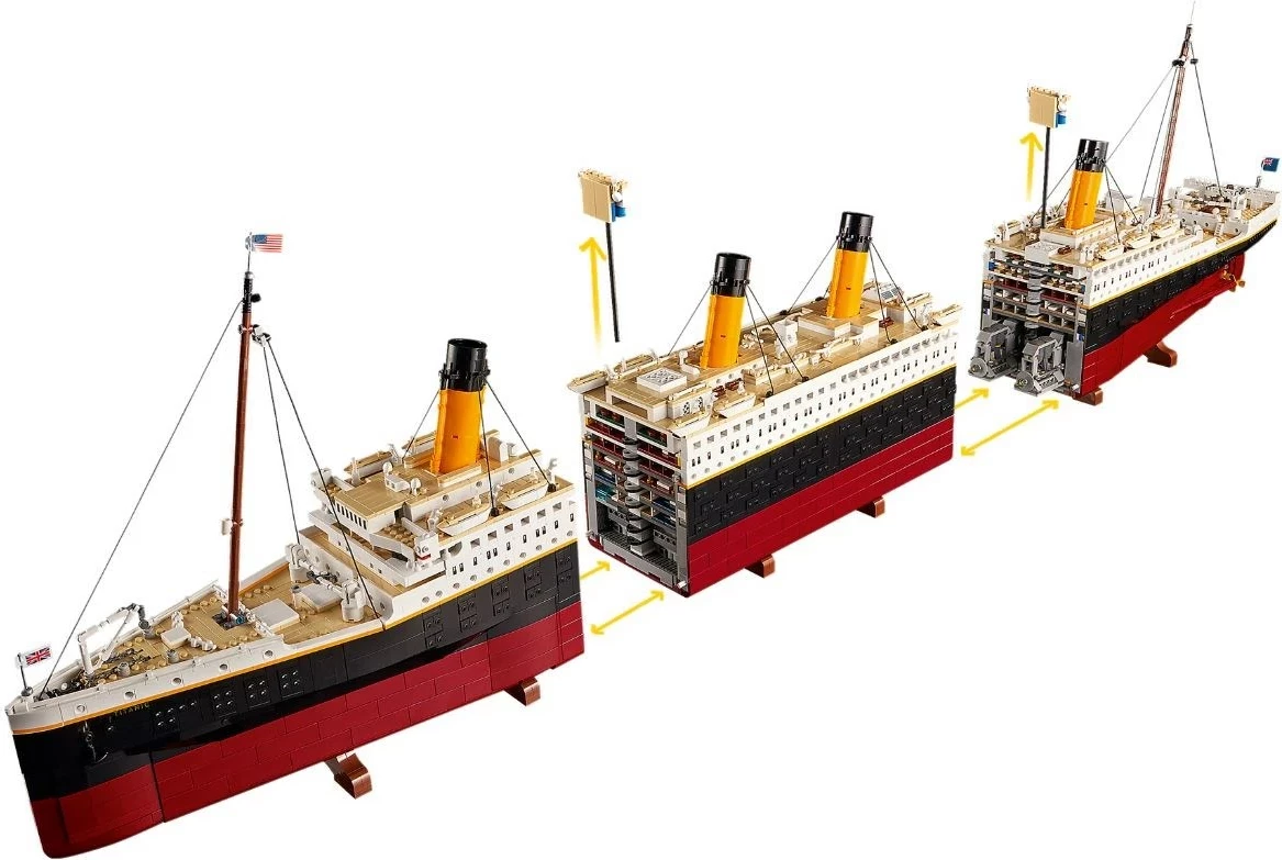 Set LEGO Titanic, 10294, për të rritur, 9090 pjesë