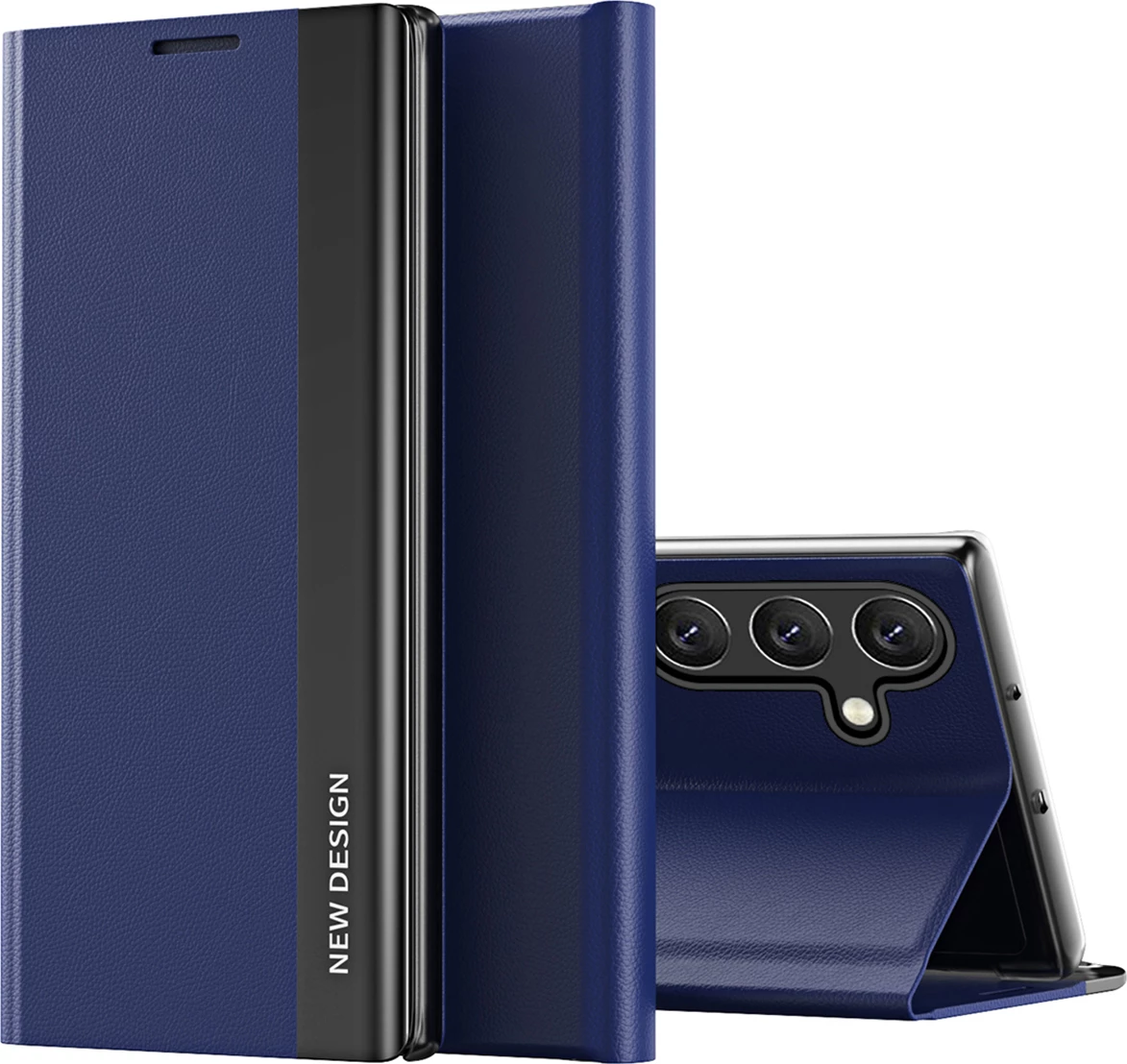 Mbështjellës Hurtel Sleep Case Pro për Samsung Galaxy S25+, kaltër