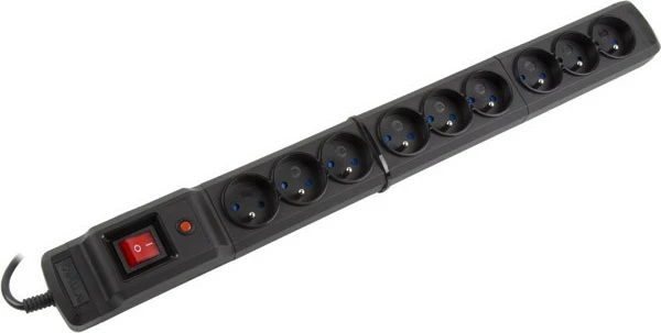 Mbrojtës rryme Armac Multi M9, 9 dalje, 1.5m, i zi