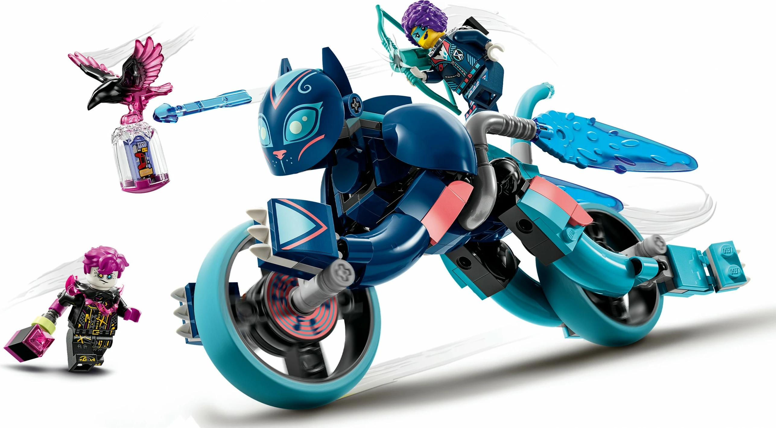 Set ndërtimi LEGO DREAMZzz 71479 Zoey's Cat Motorcycle, 226 pjesë, shumëngjyrësh