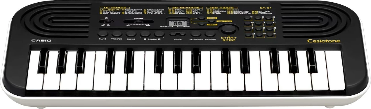 Piano digjitale Casio SA-51 32 taste, E zezë