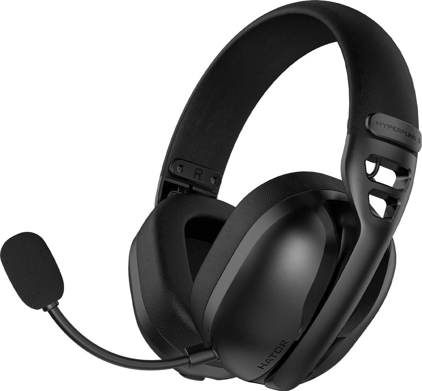 Kufje Hator Hyperpunk 3 Wireless ANC ESH15, me mikrofon të ndashëm, të zeza