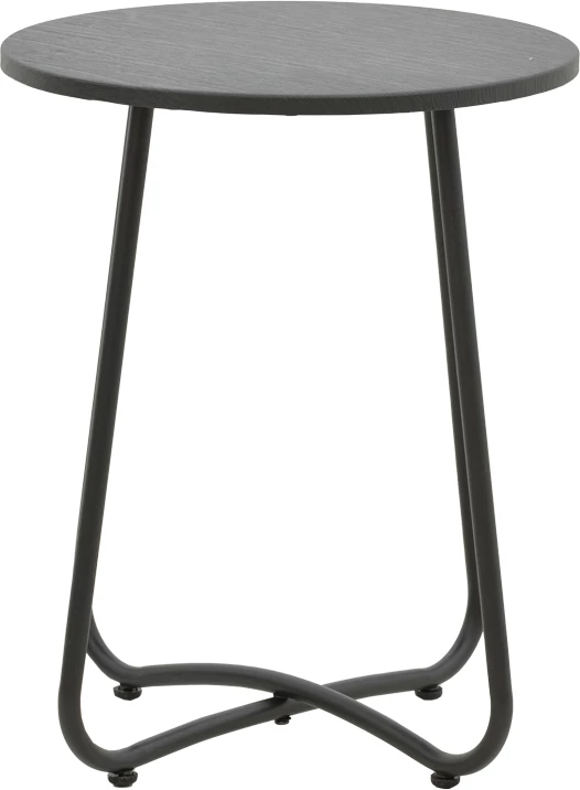 Tavolinë Bramwell metal ngjyrë e hirtë e errët D40x50cm