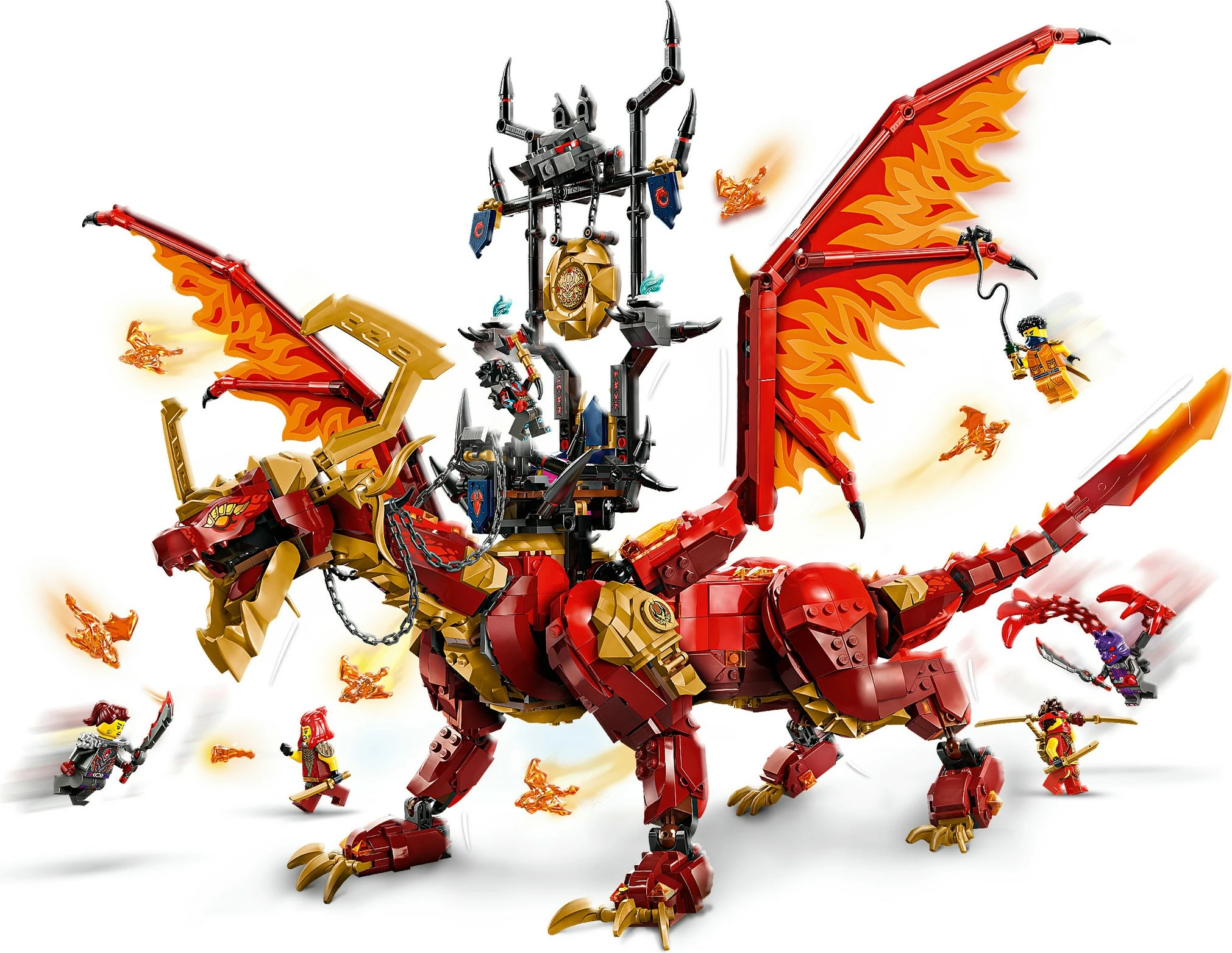 Set ndërtimi LEGO Ninjago 71822 Quelldrache der Bewegung, shumëngjyrësh