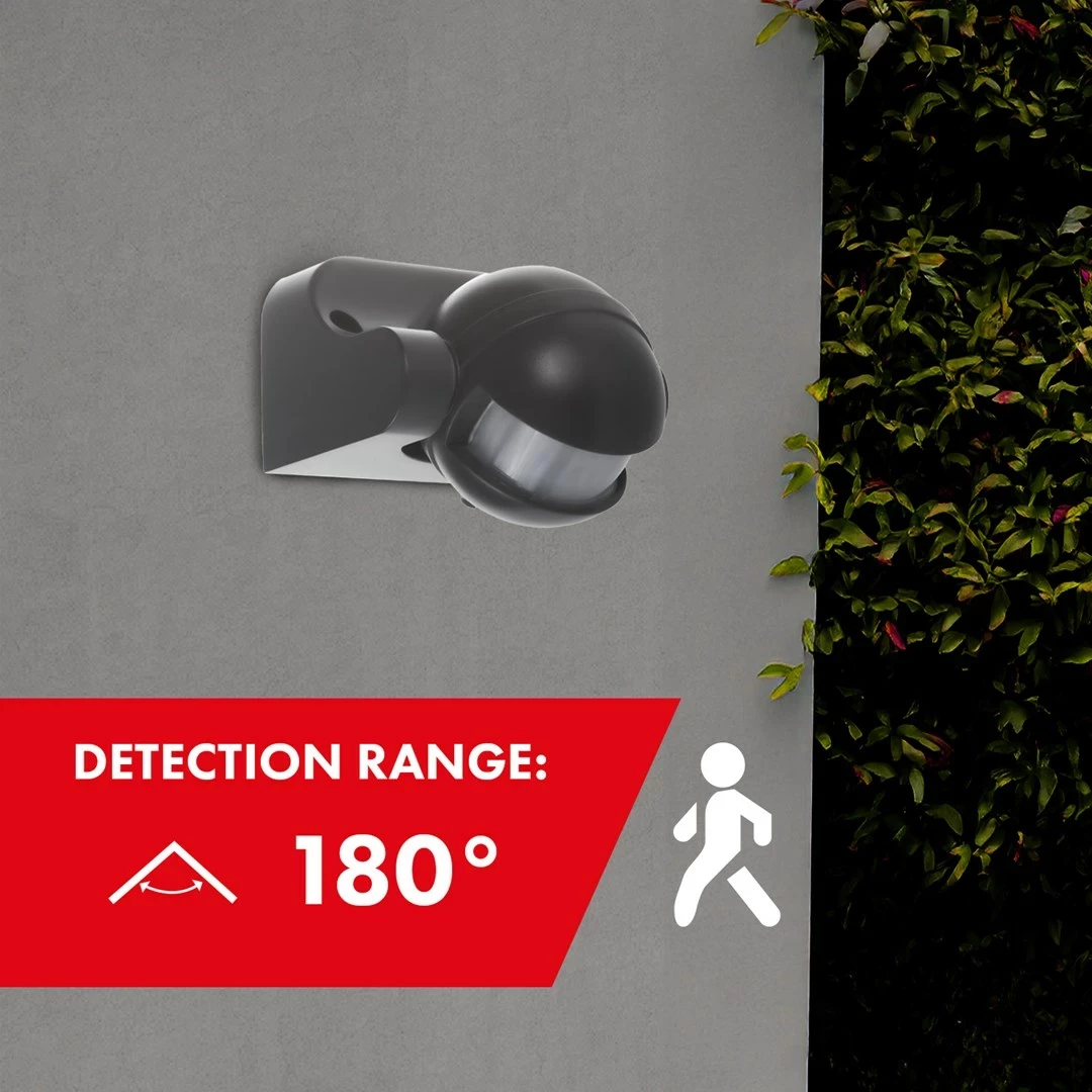 Sensor lëvizjeje Maclean MCE358, IP44, 12m, 800/1200W, Gri