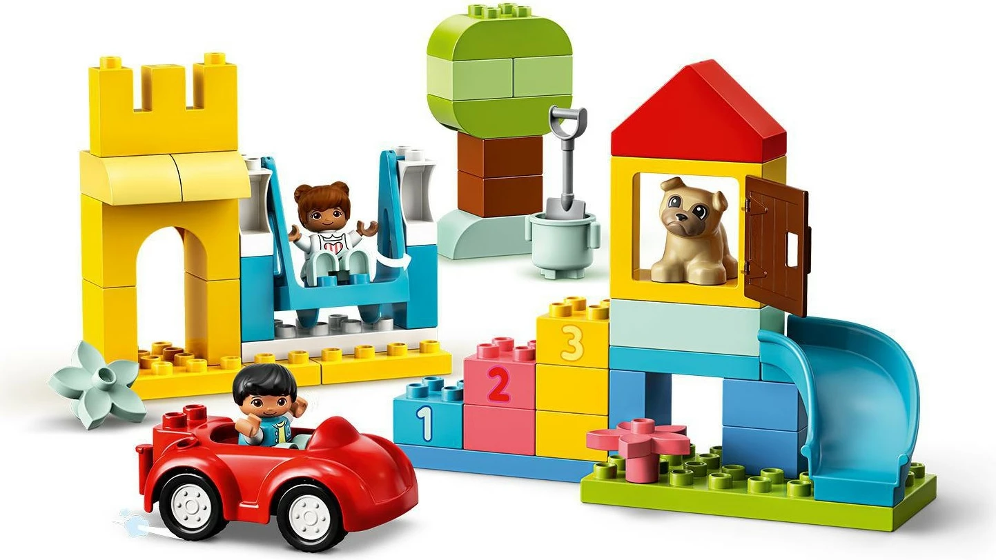 Set ndërtimi LEGO DUPLO Classic Deluxe Brick Box 10914, 85 pjesë, shumëngjyrësh