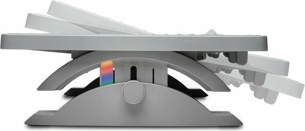 Mbështetëse këmbësh Kensington SmartFit SoleMate Pro, gri, rregullim lartësie 9-12 cm, kënd 0-18°