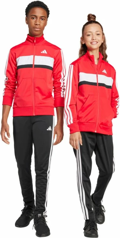 Trenerka për fëmijë adidas, e kuqe dhe e zezë